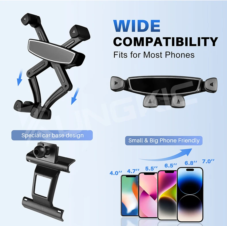 Für Seat Leon MK4 Cupra Leon Cupra Formentor 2020 2021 2022 2023 2024 2025 Auto Schwerkraft Magnetische Telefon Halter Halterung GPS stehen – Detail 3