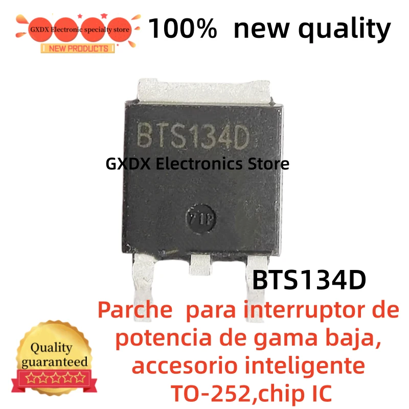 10-20-30-40-50Uds 100% new BTS134D Low-end power switch patch, smart accessory TO-252 IC chip
