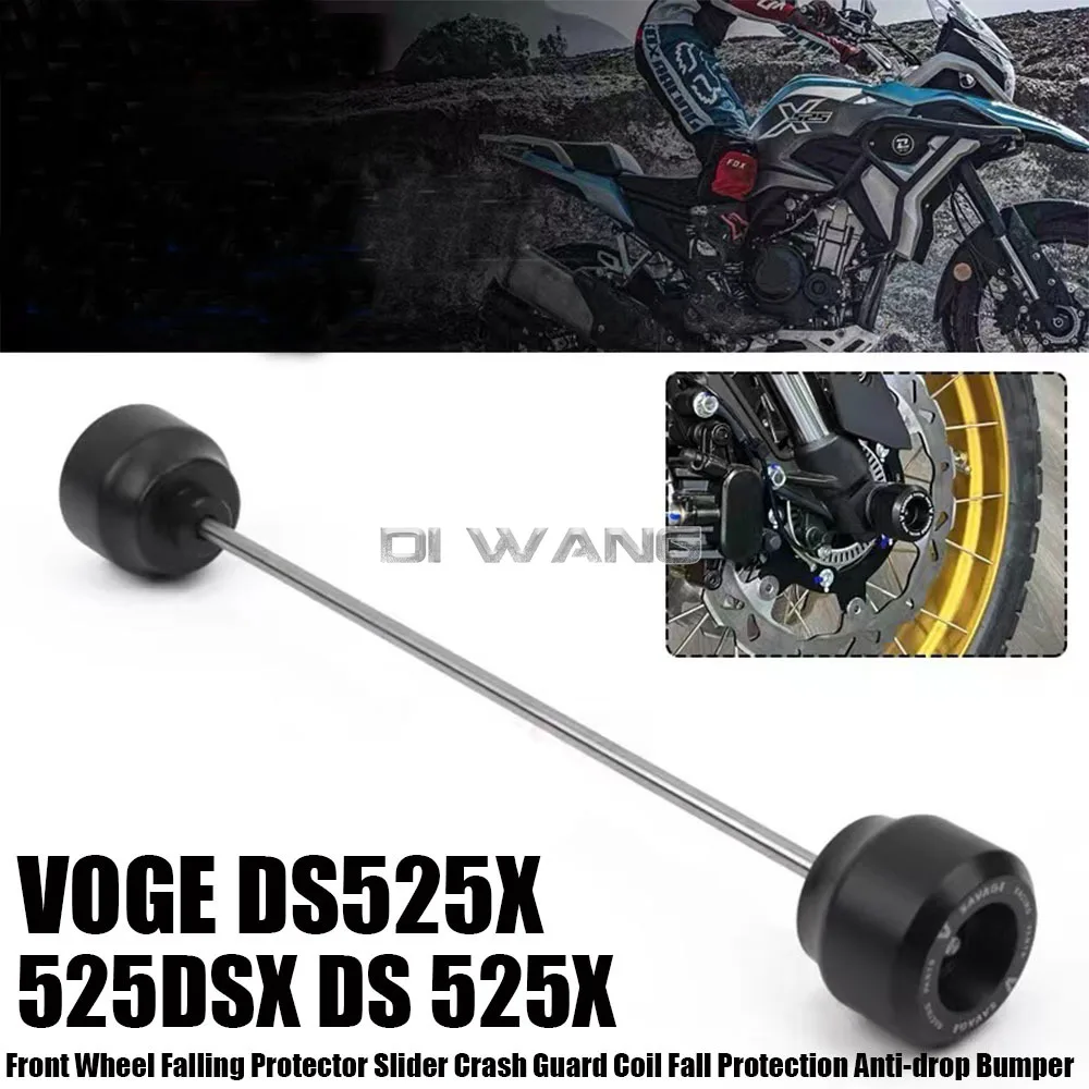 For VOGE DS525X 525DSX DS 525X Motorcycle Front Wheel Falling Protector Slider Crash Guard Coil Fall Protection Anti-drop Bumper