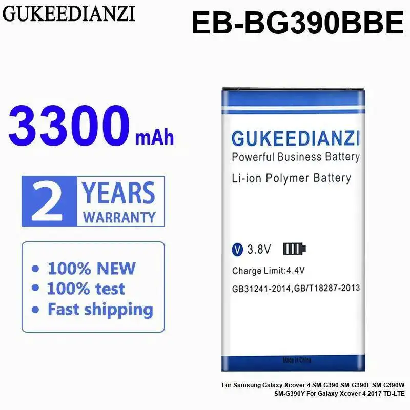 

Battery EB-BG390BBE 3300Mah For Samsung Galaxy Xcover 4 SM-G390 SM-G390F SM-G390W SM-G390Y 2017 TD-Lte
