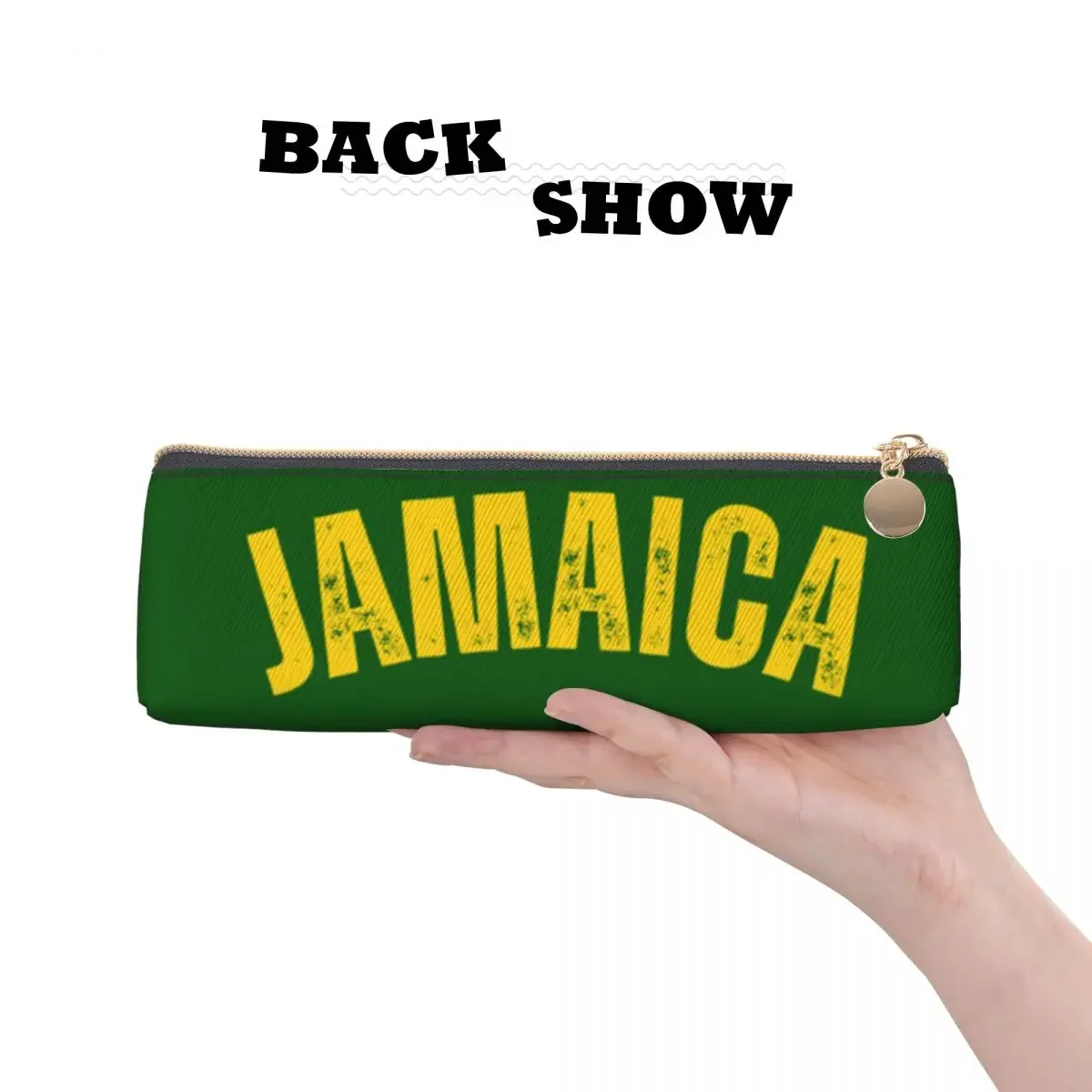 Cool Pencil Case Vintage Jamaica  Box Retro Vacation Back To School  Cases Boy Girl Zipper Design  Supplies