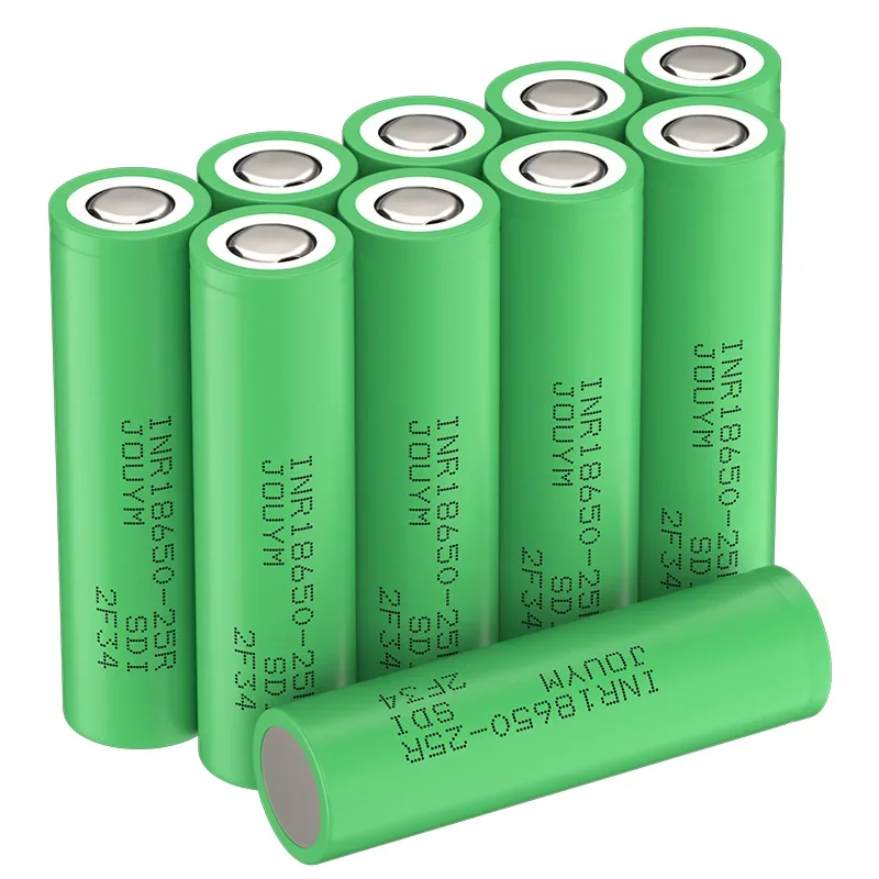 JOUYM 18650 Battery INR18650 25R 2500mAh 3.7 V High Discharge 30 A 18650 lithium rechargeable batteries for Screwdriver