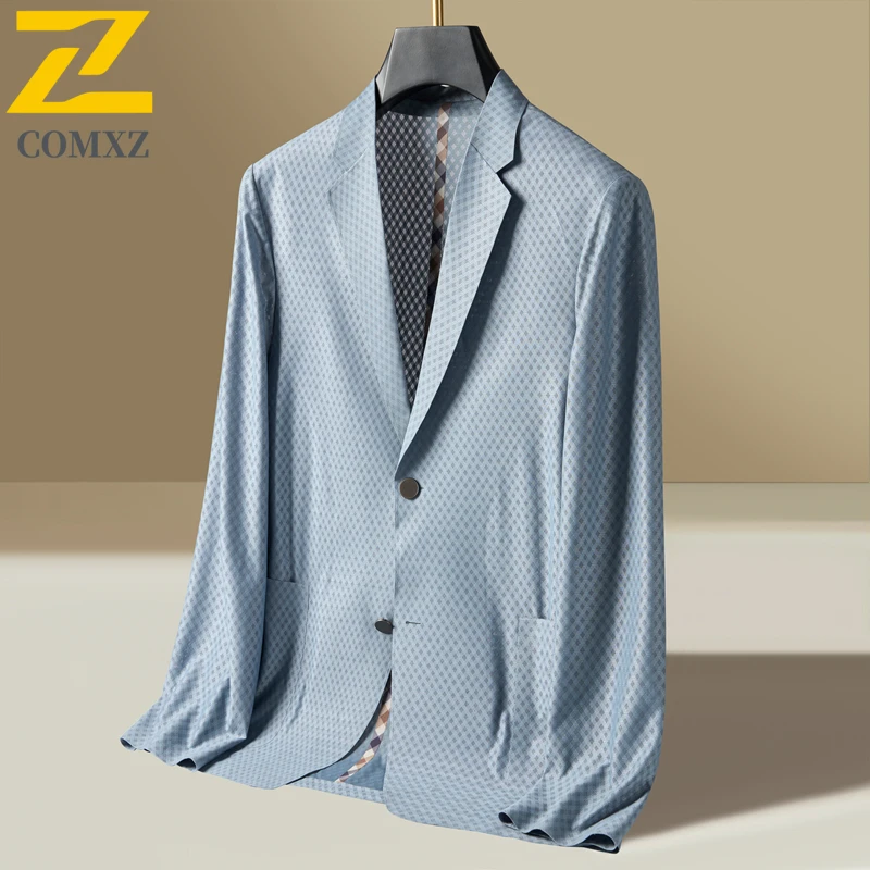 

EIAO Stretch UV Protection Jacket Luxury Smart Temperature-Regulating Seamless Tailored Business coat with UPF50+ Certification
