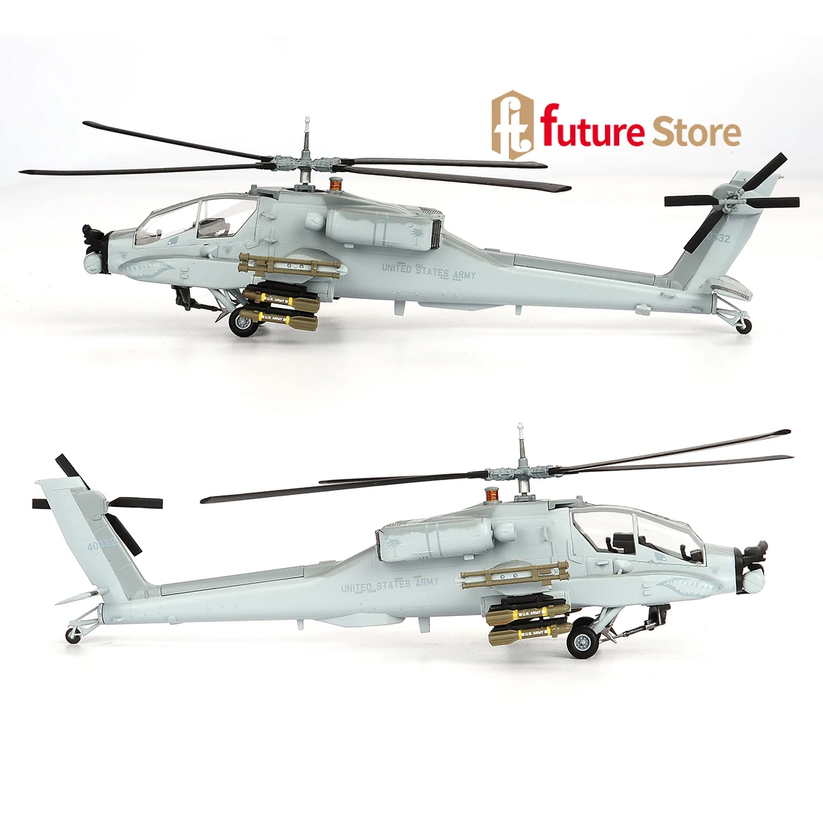 1/72 US Apache AH64A Armed Attack Helicopter Plastic Model Aircraft Iraq War Toy