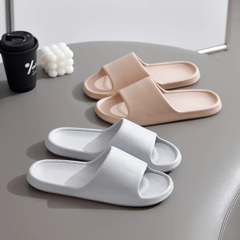 Comemore Flat Lightweight EVA Home Bathroom Slipper Comfort Couples Indoor Slides 2024 Shoes Home Fashion Women Slippers Summer