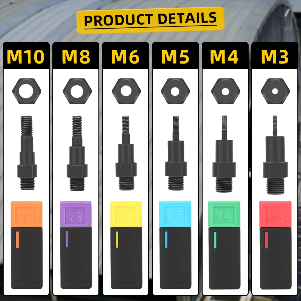 3-in-1  Rivet Nut Gun Kit Multi-Function Hand Riveter Industrial Tool with Accessories for PROSTORMER   Auto Repair DIY