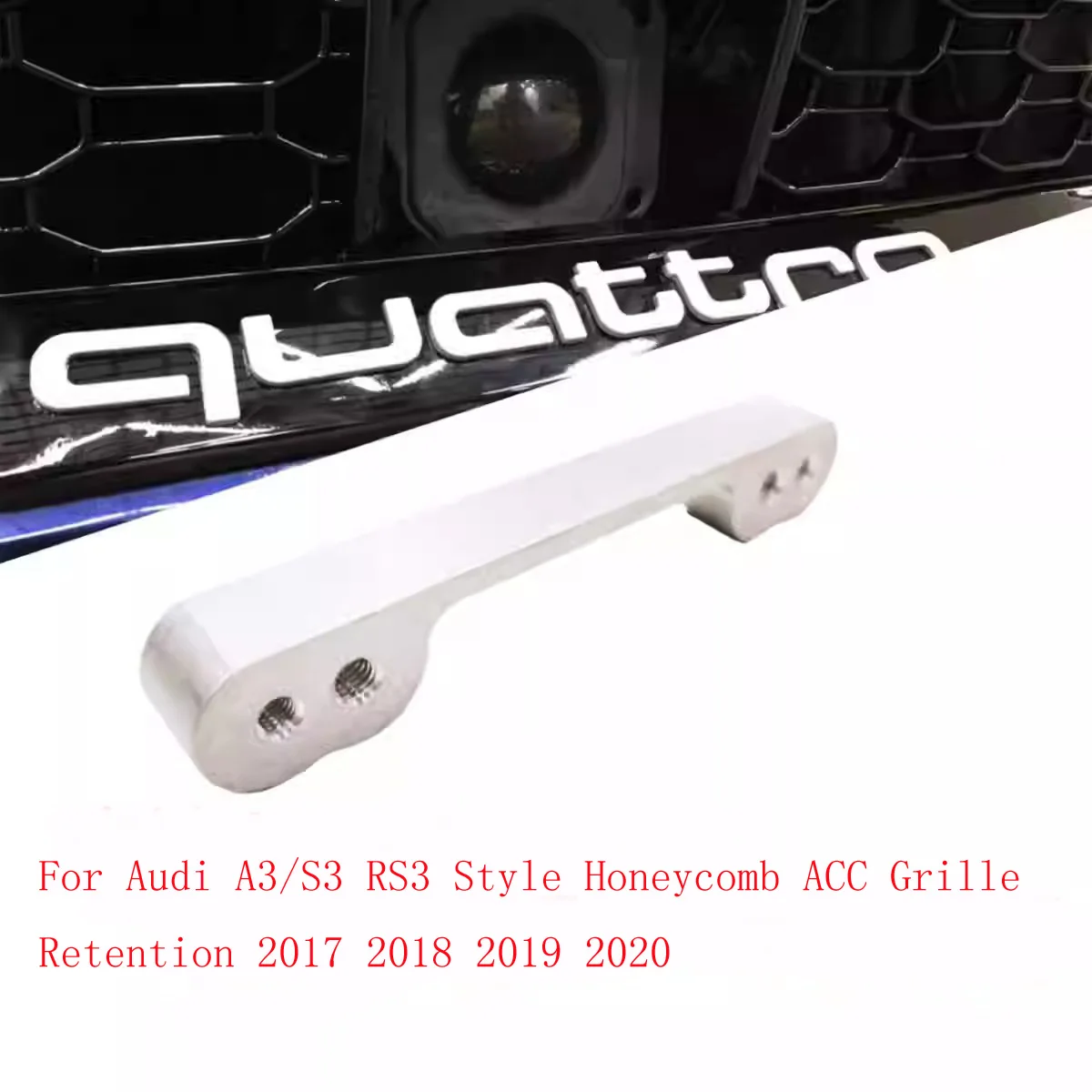 

Car ACC Lifting Bracket For Audi A3/S3 RS3 Style Honeycomb ACC Grille Retention 2017 2018 2019 2020