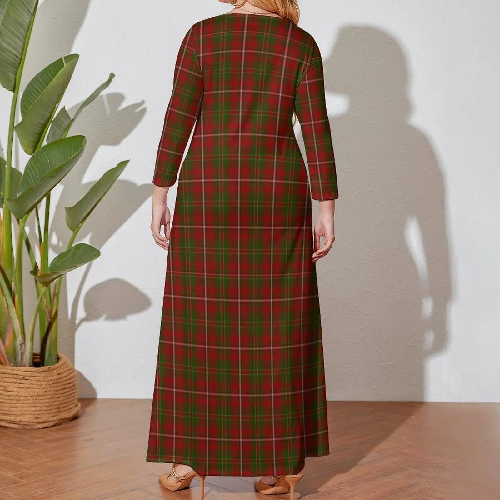 Hay Clan Tartan Long Sleeved Dress women's evening dresses elegant dress