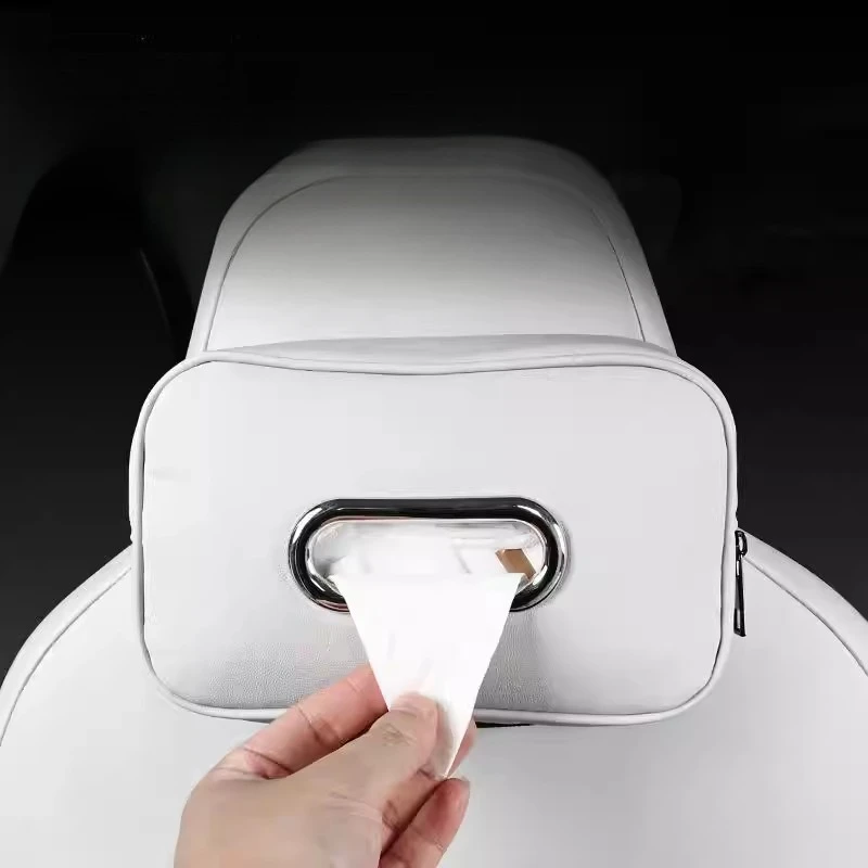 

For Geely EX2 Interior Modification Leather Tissue Box Storage Bag Original Color Special Car Accessories