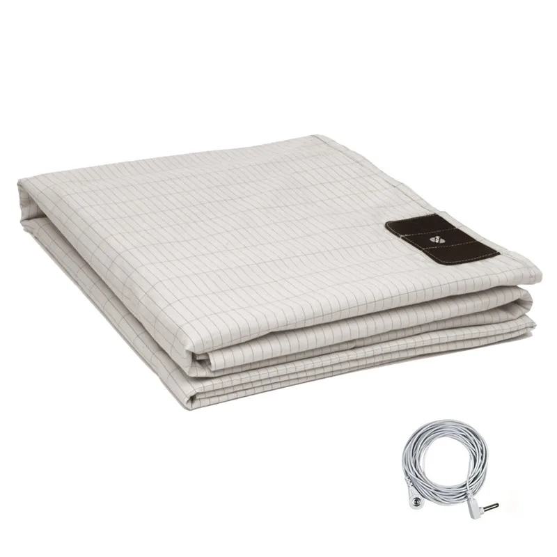 MAXSHARER Grounding 65*265cm sheet Conductive Half Grounding bed sheet Organic Cotton Silver fiber flat sheet for Natural health