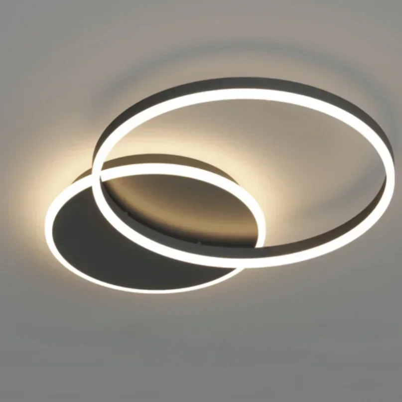 2025 الشمال 5 حلقة Led ثريا تركب بالسقف عكس الضوء لتناول الطعام غرفة المعيشة قاعة غرفة نوم قلادة أضواء ديكور المنزل تصميم الإنارة #6