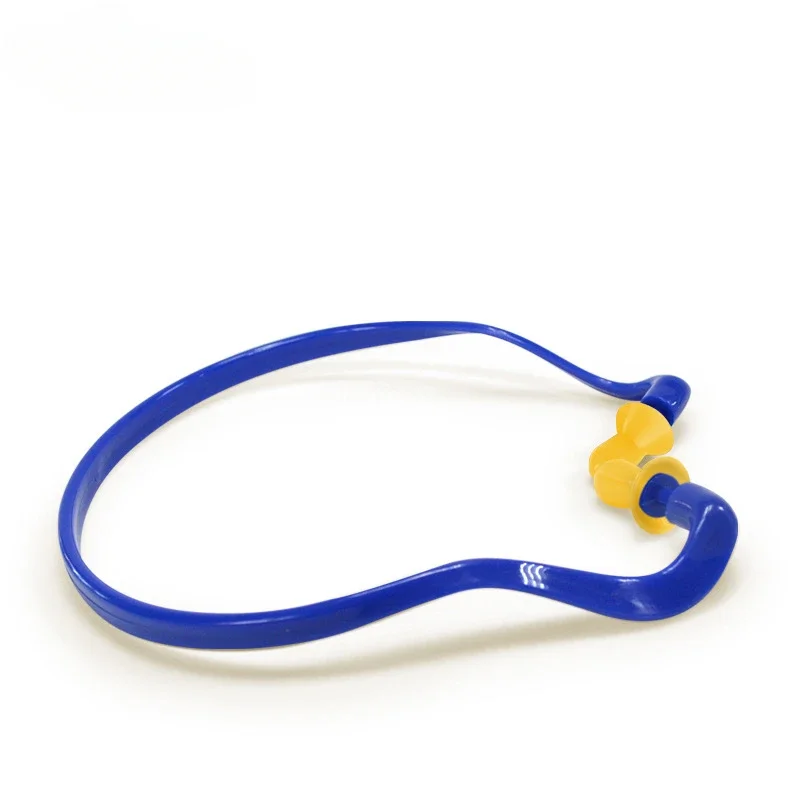 1 pz Swim Riutilizzabile Protezione dell'udito Riduzione del rumore Tappi per le orecchie Paraorecchie Tappi per le orecchie con filo in silicone Protezione per le orecchie