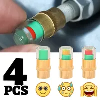 Car Tire Pressure Indicator Auto Tire Pressure Gauge Alert Monitoring Valve Cap Sensor Indicator External Valve Detection Tools