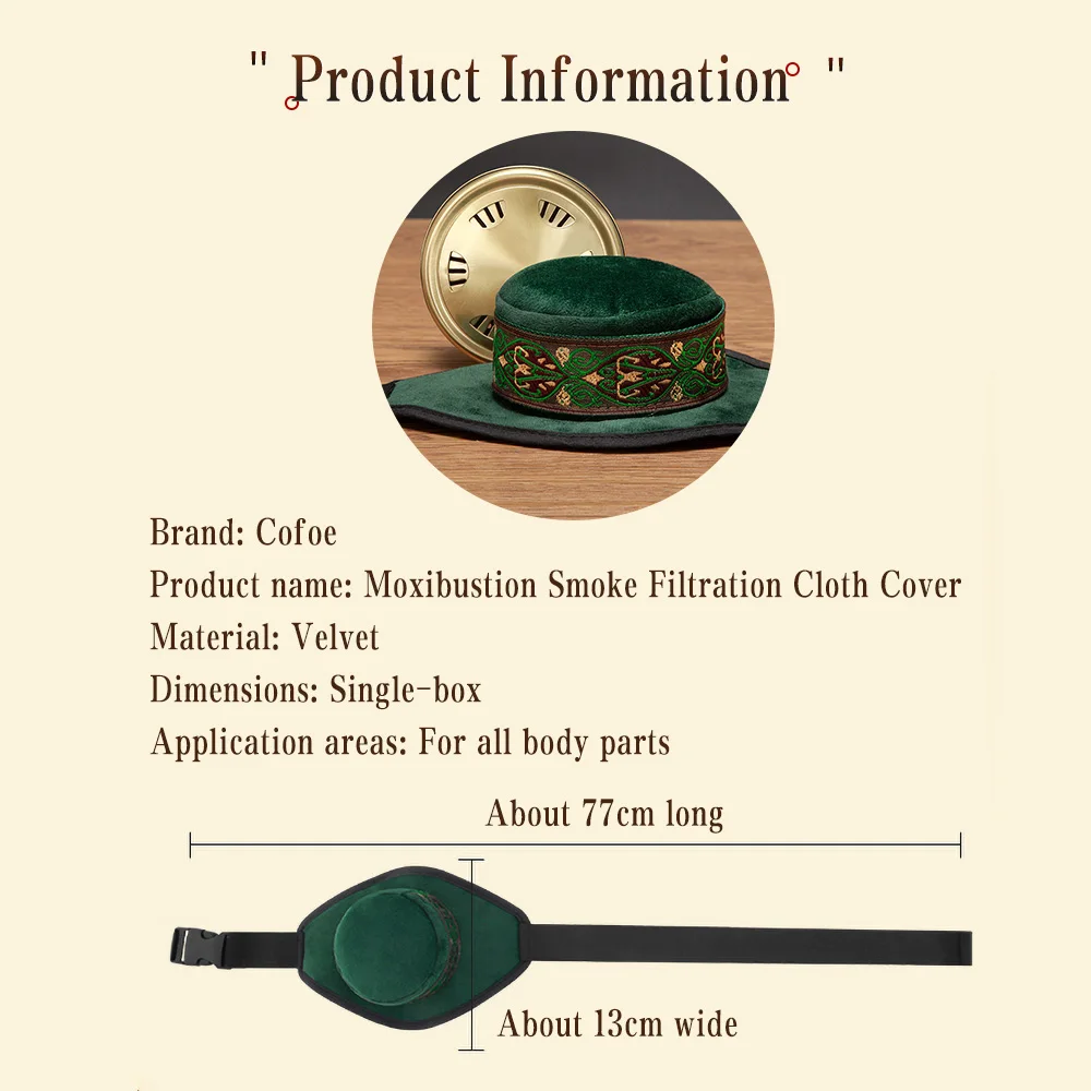 Brass Copper Box Smokeless Moxibustion Bag hierbas medicinales Burner Moxa Therapy Body Acupoint Meridian Warm Massage