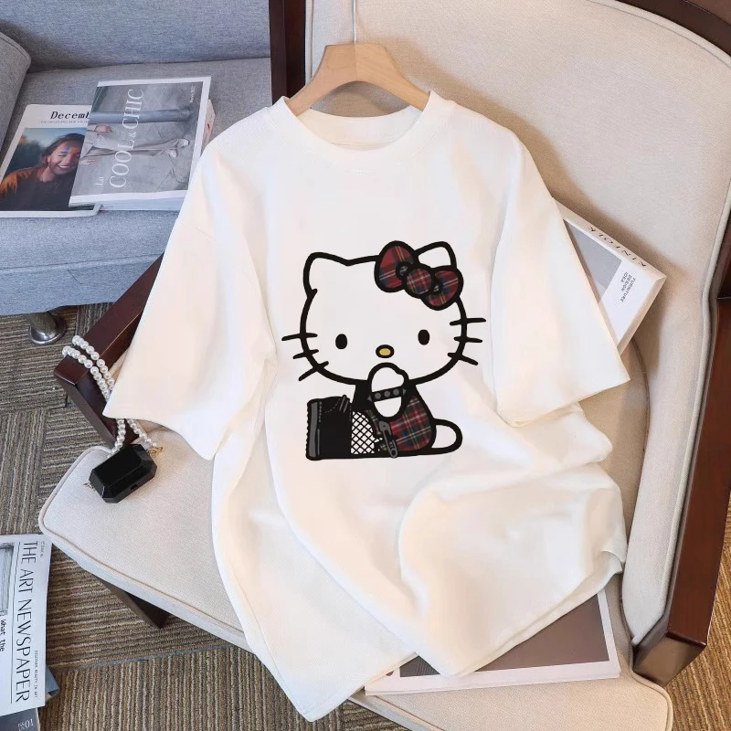 

Women's Summer Large Beautiful White Loose T-shirt 2021 Summer Novelty Short Sleeve Cotton Casual Top Fashion Versatile Top