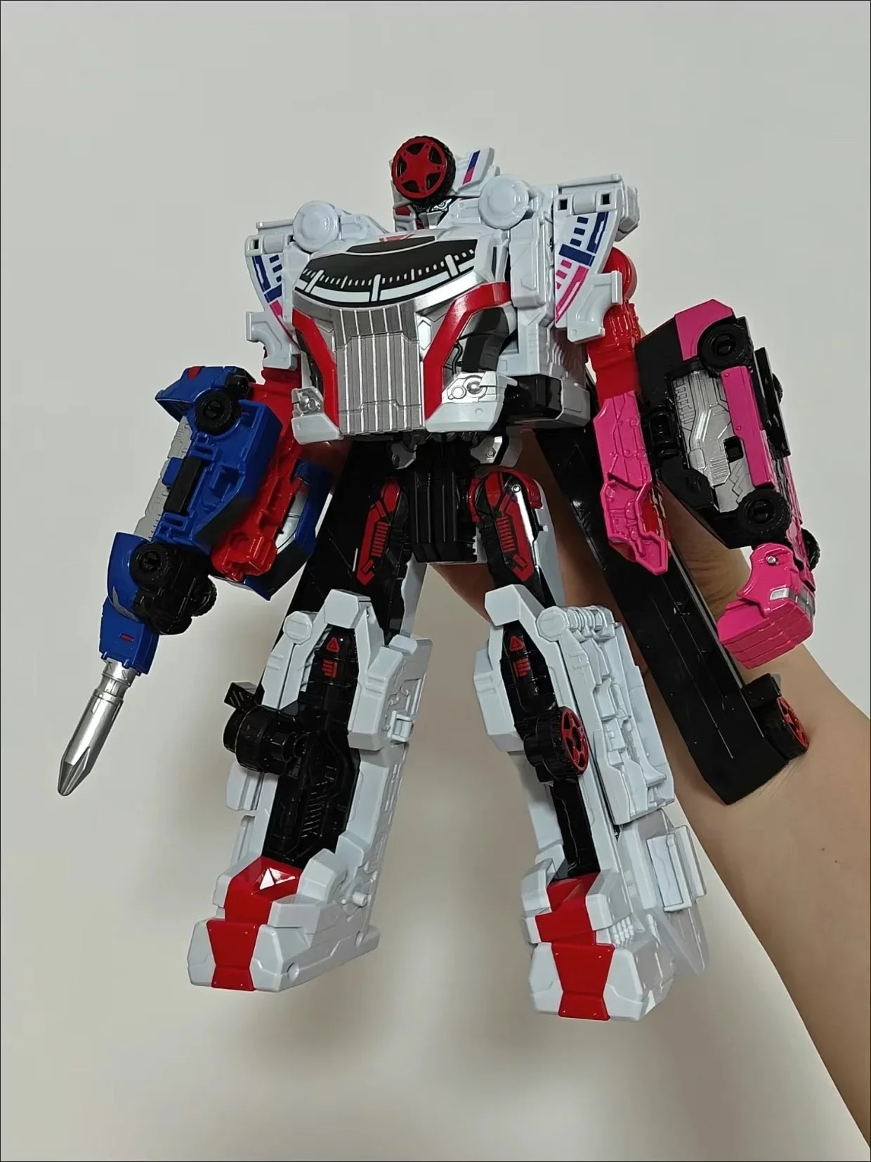 Figurka Bandai Bakuage Sentai Boonboomger Super Team Dx Gear Zabawki dla Chłopca Figurki Anime Prezent Robot Transformator