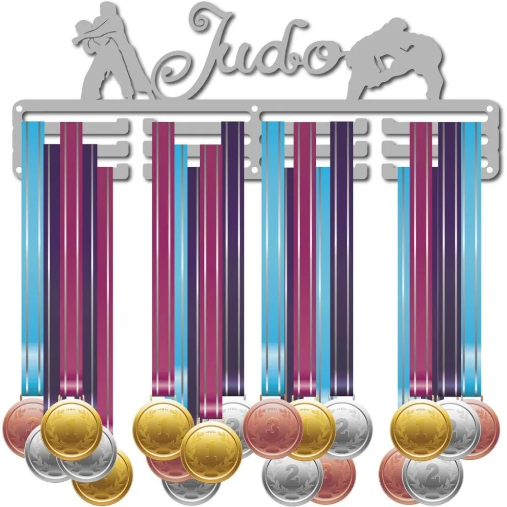 Medal Holder Judo Medal Hanger Sport DisplayHanger Rack Awards Metal Lanyard Sturdy Wall Mounted Over 60 Medals