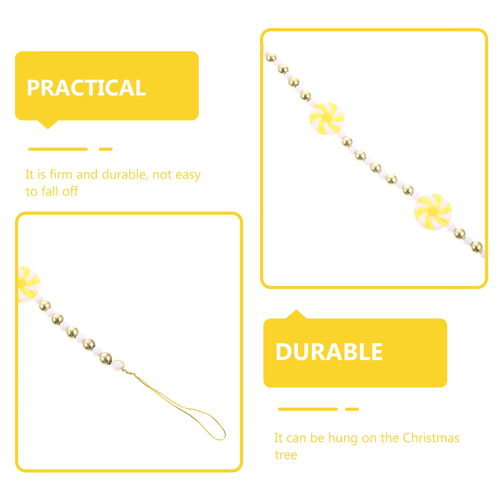 

String Pendant for Christmas Tree Beautiful Festive Hanging Ornament Home Xmas Decorations DIY Accessory