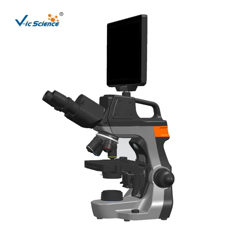 Binocular Biological Microscope With Display Screen Digital Display Microscope