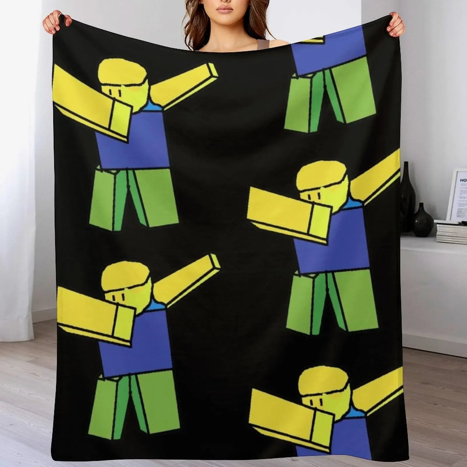 Dabbing noob vinyl high quality Throw Blanket