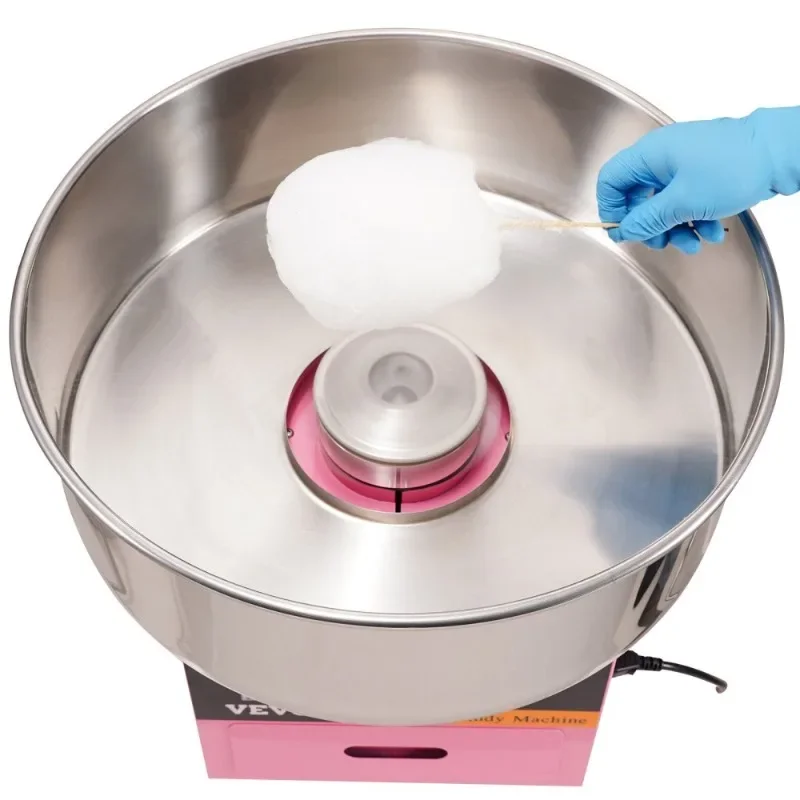 1000W Candy Floss Maker Commercial Cotton Candy Machine With Stainless Steel Bowl Sugar Scoop Drawer Perfect