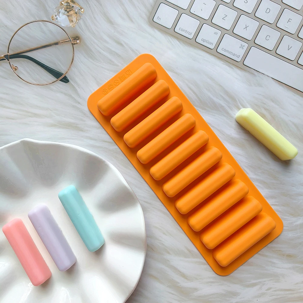 1PC Silicone Ice Bar Mold Bread Biscuit Mafen Cup Cake Mold Kitchen Baking Tray High-temperature Baking Tool