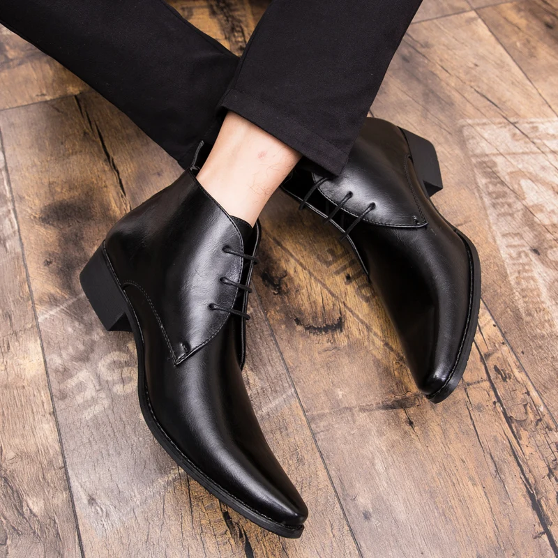 الرجال البدلة أحذية المهنية أحذية من الجلد جديد أحذية رياضية كاجوال فستان العمل أحذية الأعمال الذكور الأحذية الرسمية أحذية الزفاف الفاخرة #6