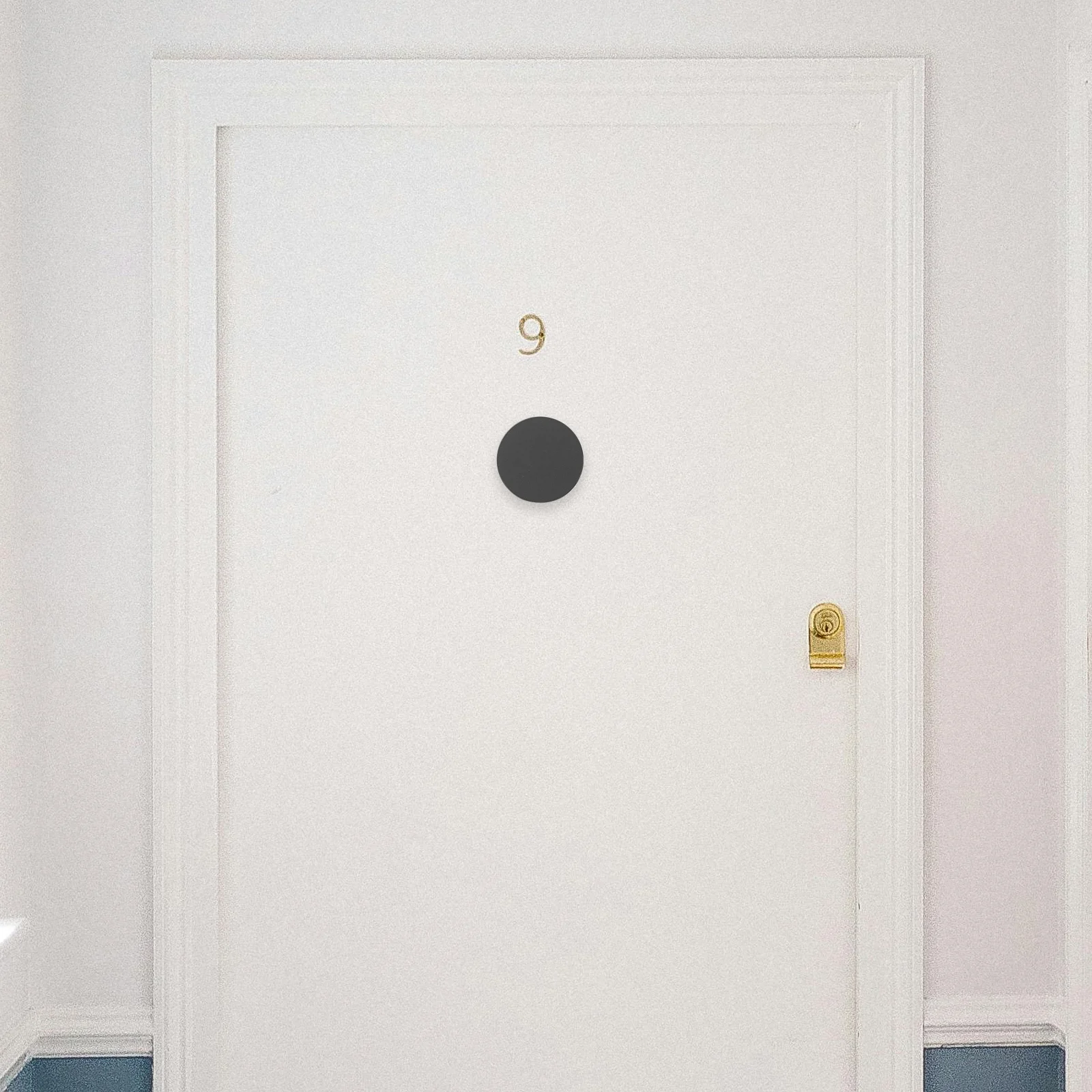 Piastra di copertura del foro della porta Riempitore della copertura del catenaccio in acciaio inossidabile per la sicurezza domestica Piastra di riparazione del foro della serratura in metallo per ingresso rotondo 1.18-1.54