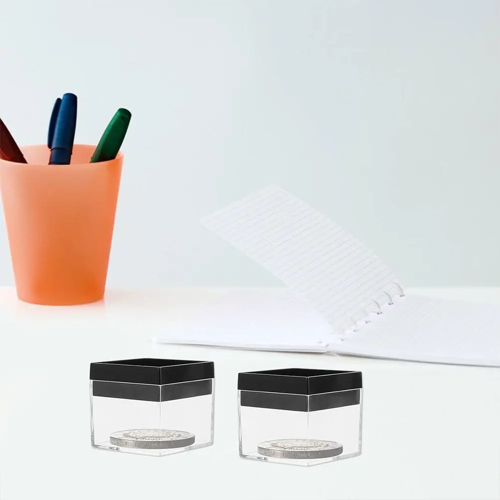 

Набор из 6 прозрачных пластиковых коробок для демонстрации и хранения минеральных образцов, компактные, легкие, настольные