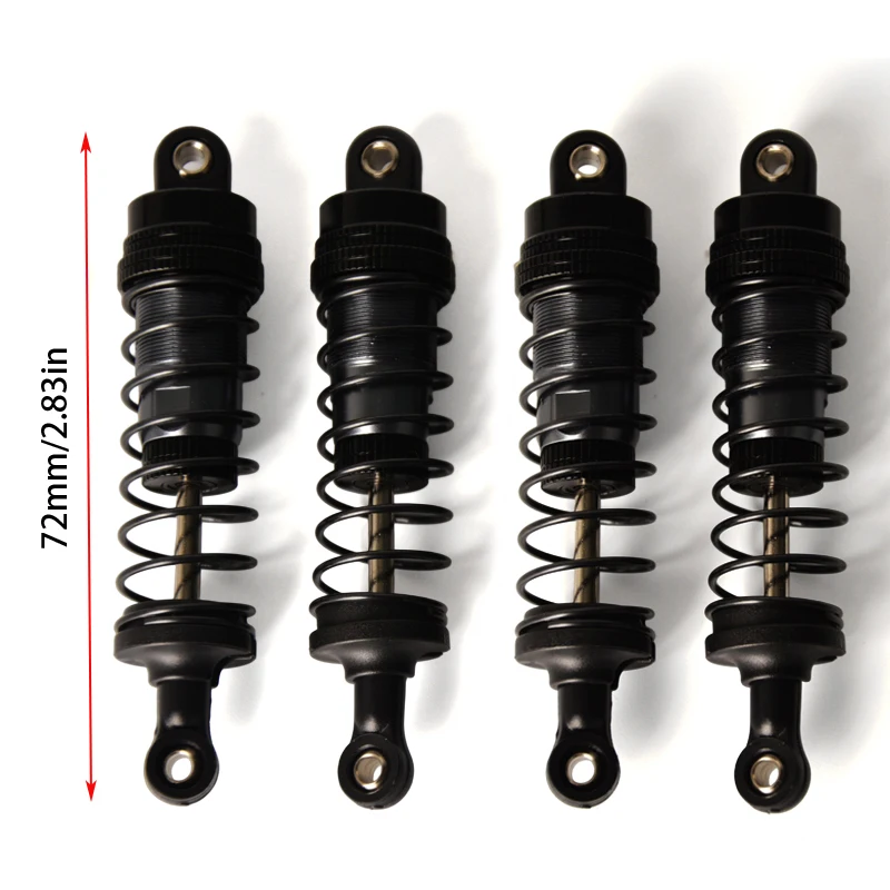 

Обновление модели радиоуправления, высокосовместимый комплект гидравлических амортизаторов, подходит для моделей масштаба 1/12-1/16, таких как Meijiaxin/Weili/Tamiya и т. д., улучшает внедорожную производительность и реализм