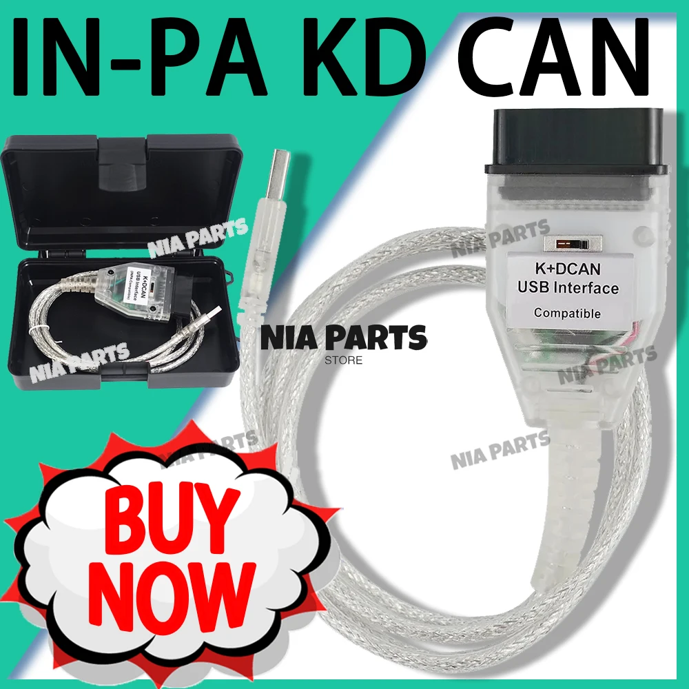 I-NPA obd2 scanner K-D-CAN USB interface B-MW FTDI Chip inspection tools KDCAN diagnostics for cars tools in-pa b-mw FTDI Chip