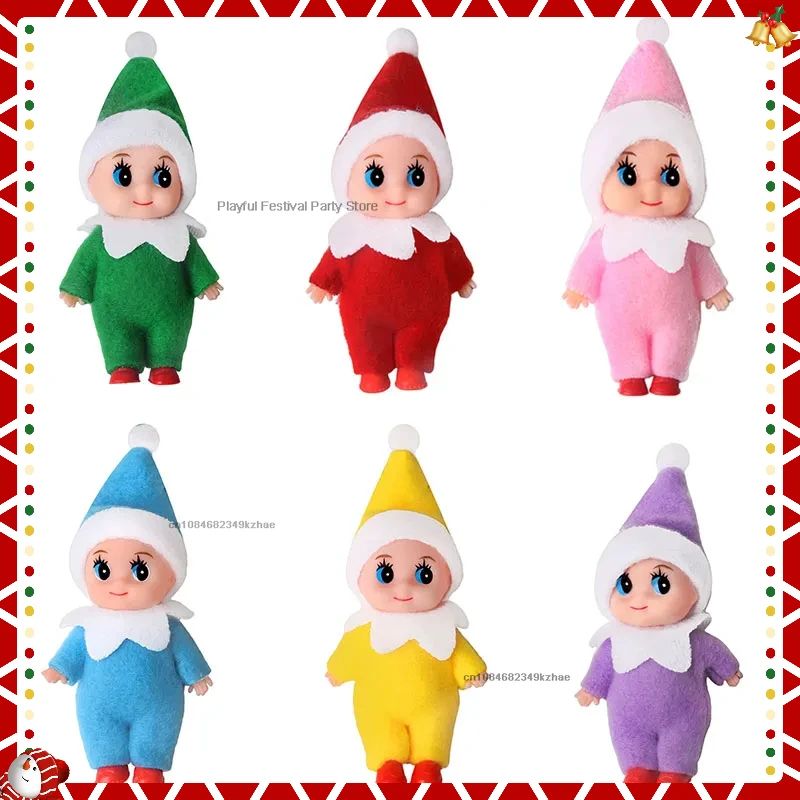 Elf Doll Plush Dolls Elf Tiny Christmas Elves Christmas Novelty Toys Elf Accessories for Girls and Boys Holiday Decorations