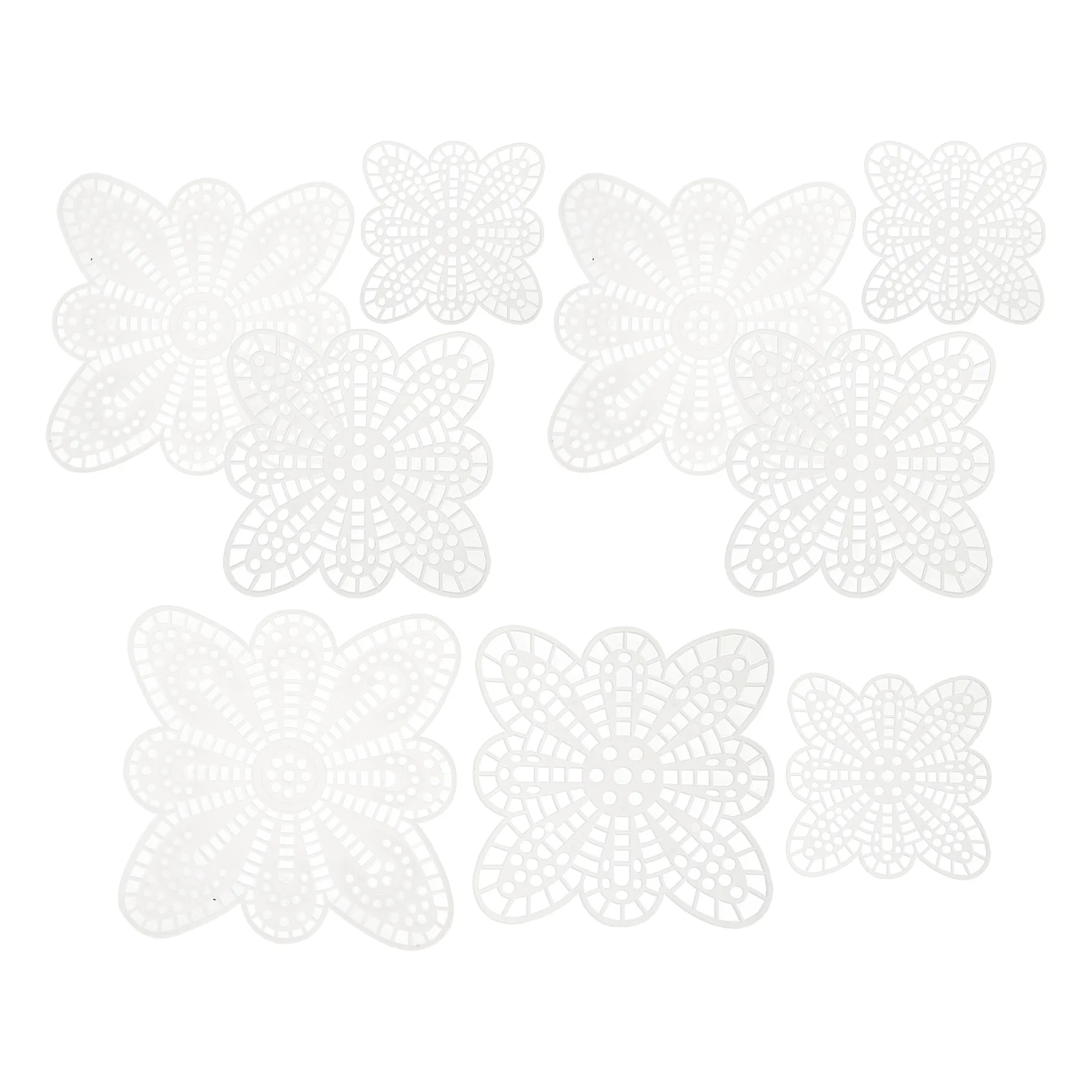 15 Pcs Plastic Mesh Bag DIY Material Cross Stitching Pads Making Creative Sewing for Grid