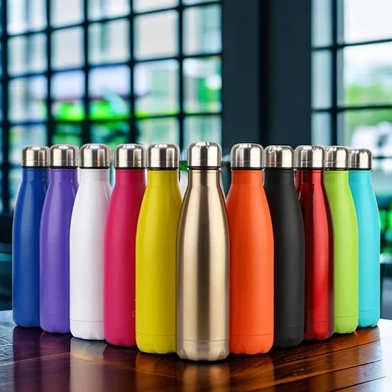 350/500/750/1000ml Double Wall Stainles Steel Water Bottle Thermos Bottle Keep Hot and Cold Insulated Vacuum Flask Sport termos