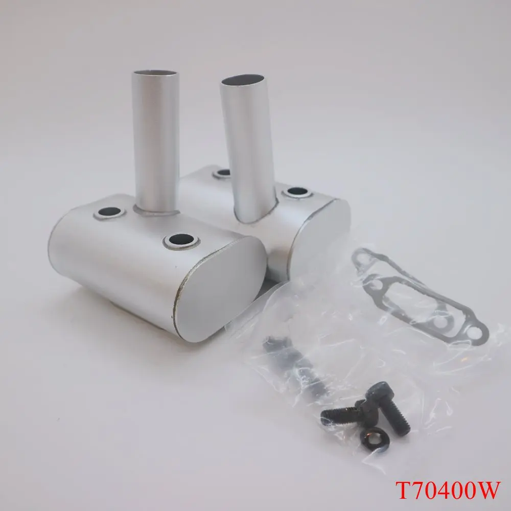 NGH Genuine Parts! One Pair Exhaust Pipe for GTT70 GTT70E 70CC Dual Cylinder Petrol Engine