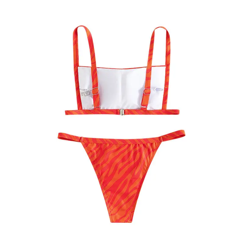 Bikini Swimwear Bikinis Sets Bathing Suit Women Woman Swimsuits Two Piece Suits Print Sexy Thong Swimwear Womens