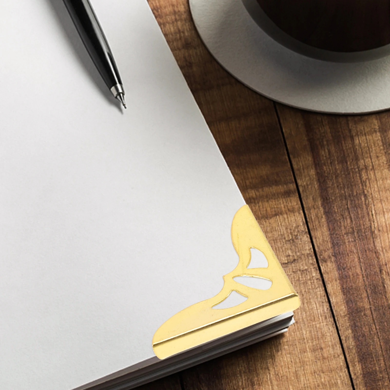 

10pcs Metal Book Corners Style Album Corner Protector Vintage Scrapbook Diary Cover Decorative Edge Guard For Notebook