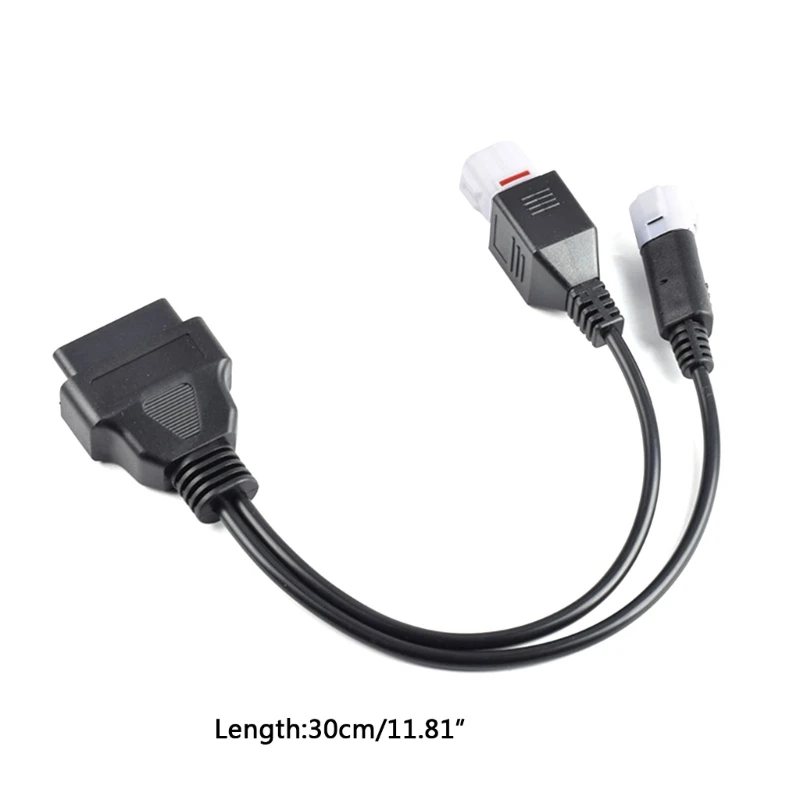 3pin + 4pin + 6pin Motorcycle OBD Diagnostic 4pin Canbus Cable and 3pin OBD2 6 Pin 3 in 1 Plug Adapter Cable Drop Shipping