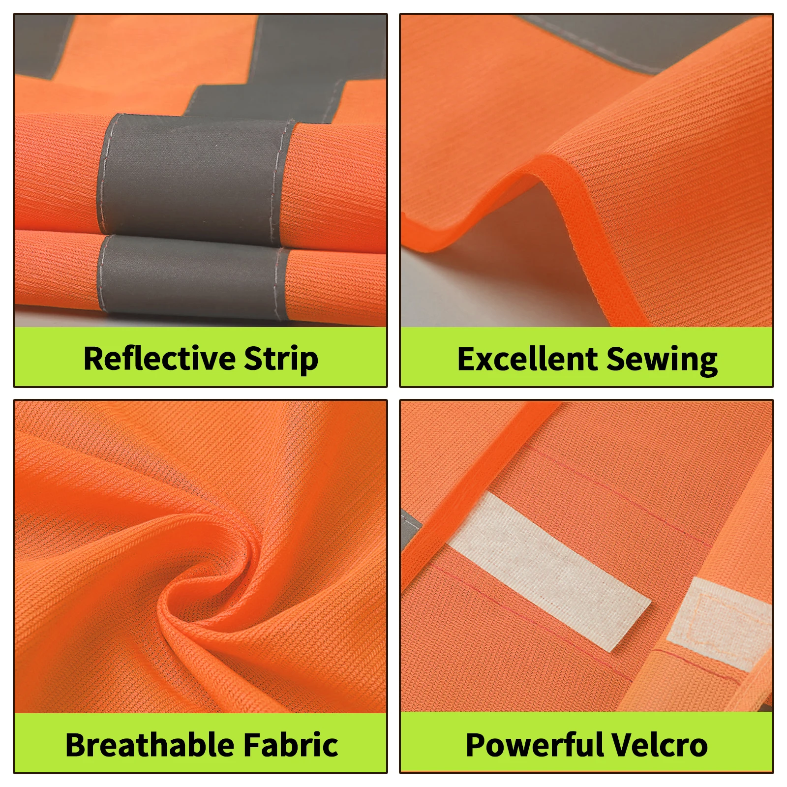 Reflective Safety Vest Sleeveless Tops Traffic Running Safety Reflector Gas Stations Cleaning Vest