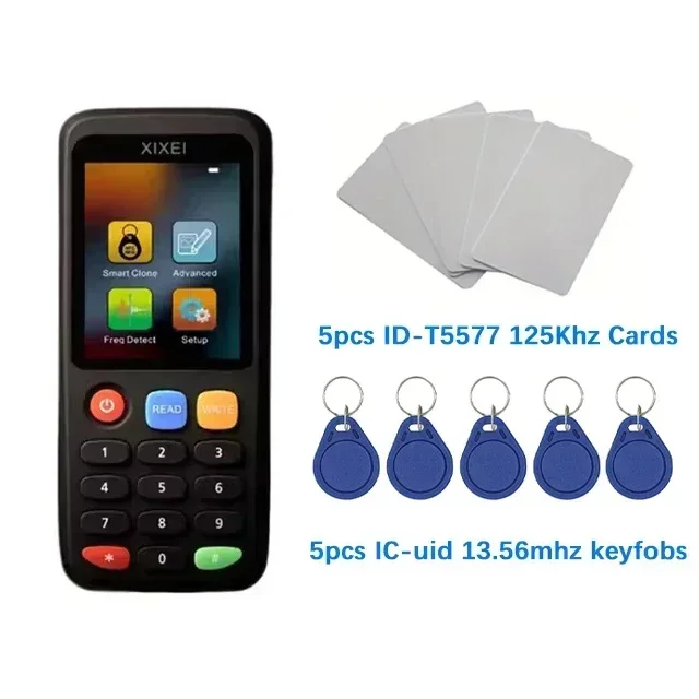 

Hilo RFID-считыватель смарт-карт X7 13,56 МГц NFC-декодер Дубликатор 125 кГц Бейдж Копировальный ИК-чип-тег Клон Ntag213 215 Ключевой писатель