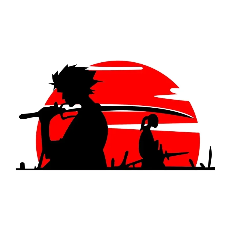 Car Sticker Personality Samurai Vinyl Sticker Car Motorcycle Bumper Body Car Window Decoration Decal Waterproof Cover Scratches