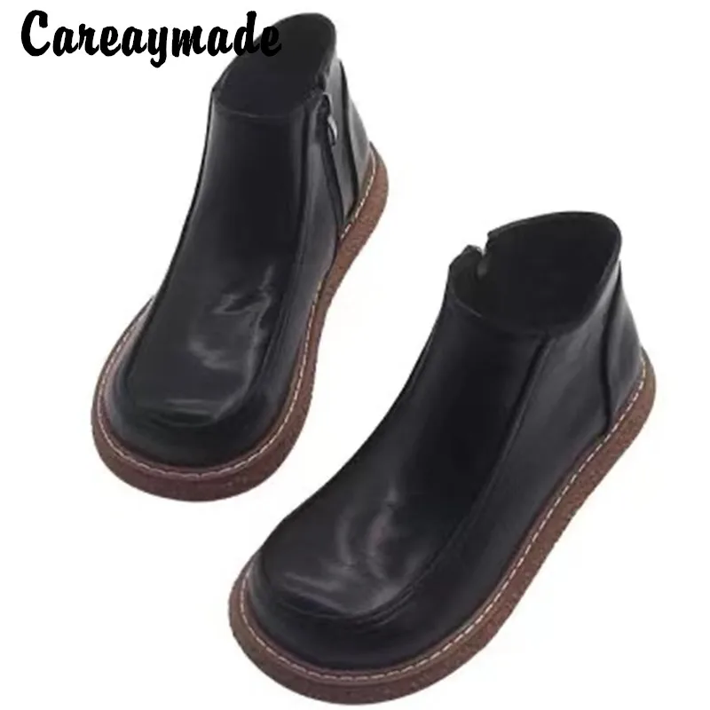 Careaymade-Women's boots,students' handsome Female boots,work clothes big boots,De Mujer thick soles Casual boots pantshoes