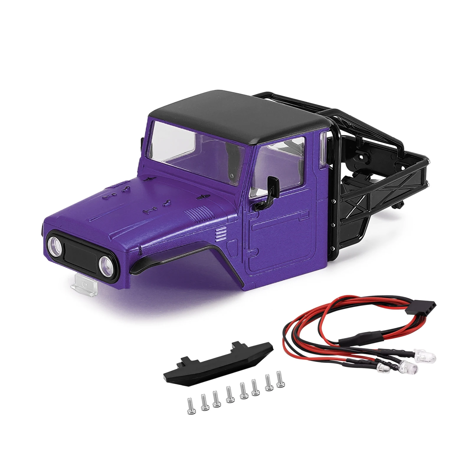 INJORA IR40 harde carrosserie met kooi voor 1/18 RC Crawler TRX4M Defender Bronco