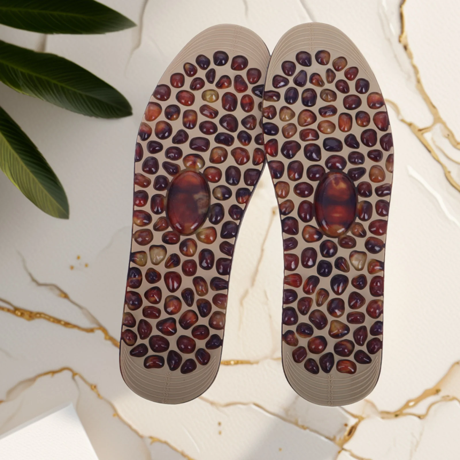 1 زوج تدليك القدم النعال للرجال النساء حصاة العلاج بالابر منصات تخفيف ضغط القدم الضغط النعال #5