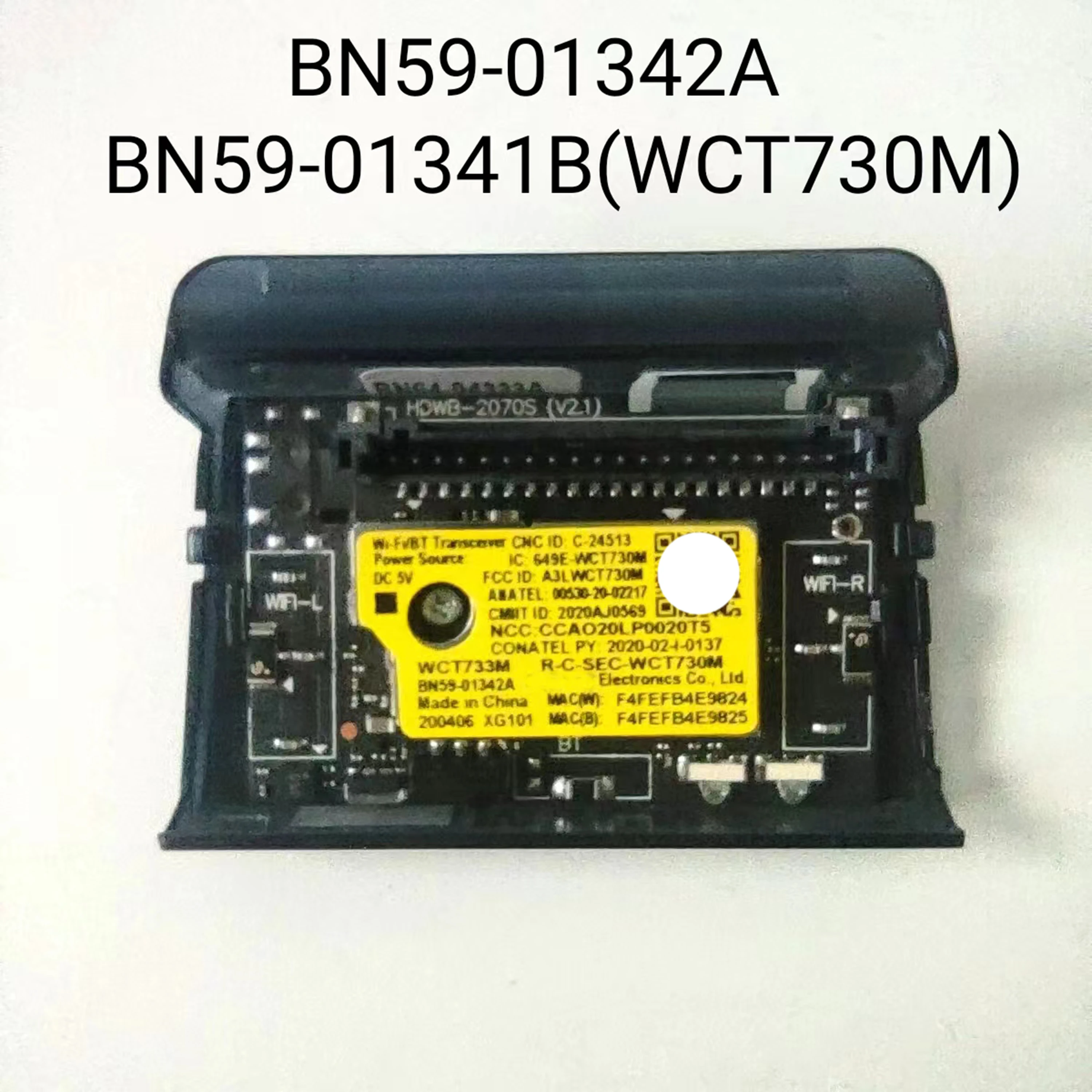 BN59-01342A BN59-01341B (WCT730M) Wi-Fi and Bluetooth Wireless Module For UN43TU8000 UN50TU8000 UN55TU8200 UN65TU8000 UN75TU8000