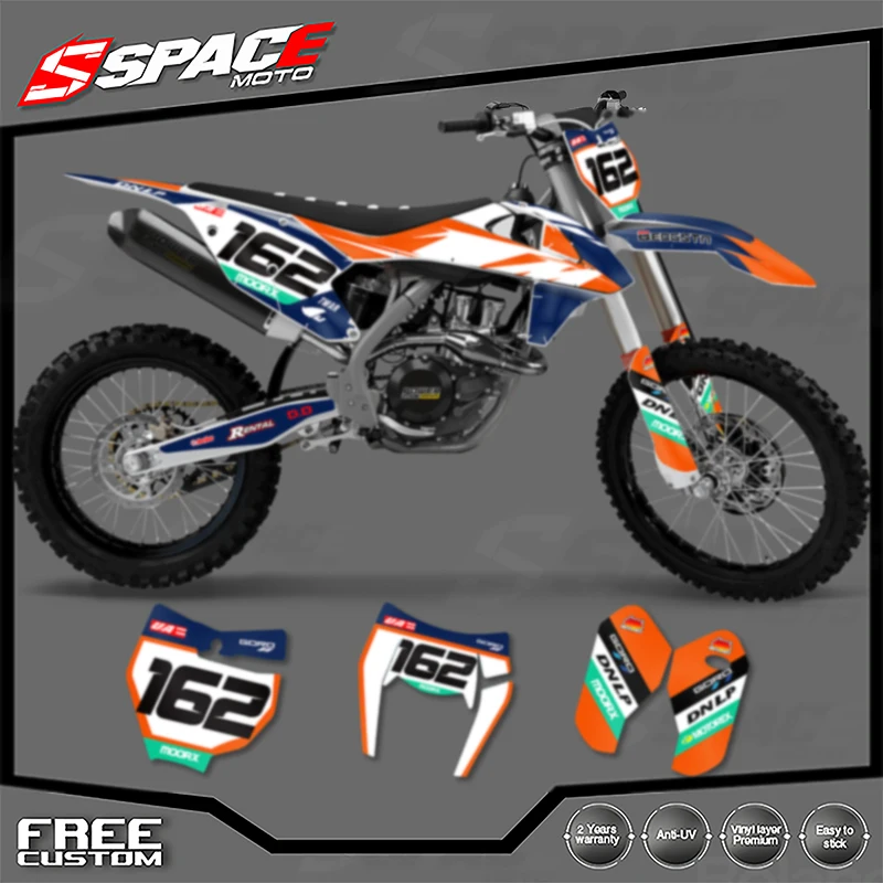 

Специальная мотоциклетная графическая фоновая наклейка SPACE для KTM EXC 125 250 300 350 450 2016-2018 SXF 2017-2019, наборы наклеек