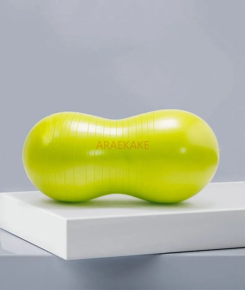 1pcs Fitness Peanut Ball Inflating Balloon Exercise Yoga Peanut Ball Pilates Ball Rehabilitation Relaxation Ball
