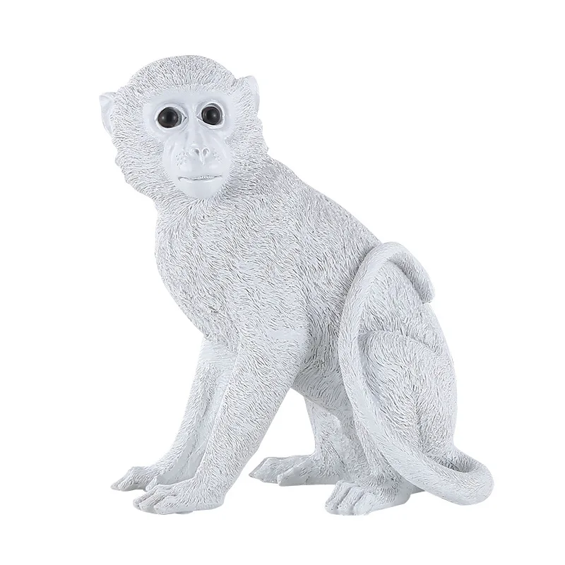 

[HHT] Nordic Resin Animal Monkey Geometric Decoration Piggy Bank Ornaments Creative TV Cabinet Porch Home Accessories
