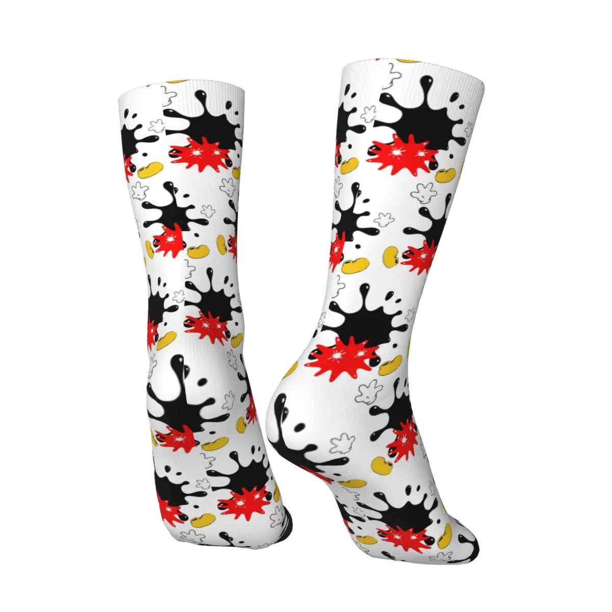 Medias de Mickey Mouse para hombre y mujer, calcetines suaves Kawaii, calcetines deportivos antideslizantes para correr en invierno, regalo de cumpleaños