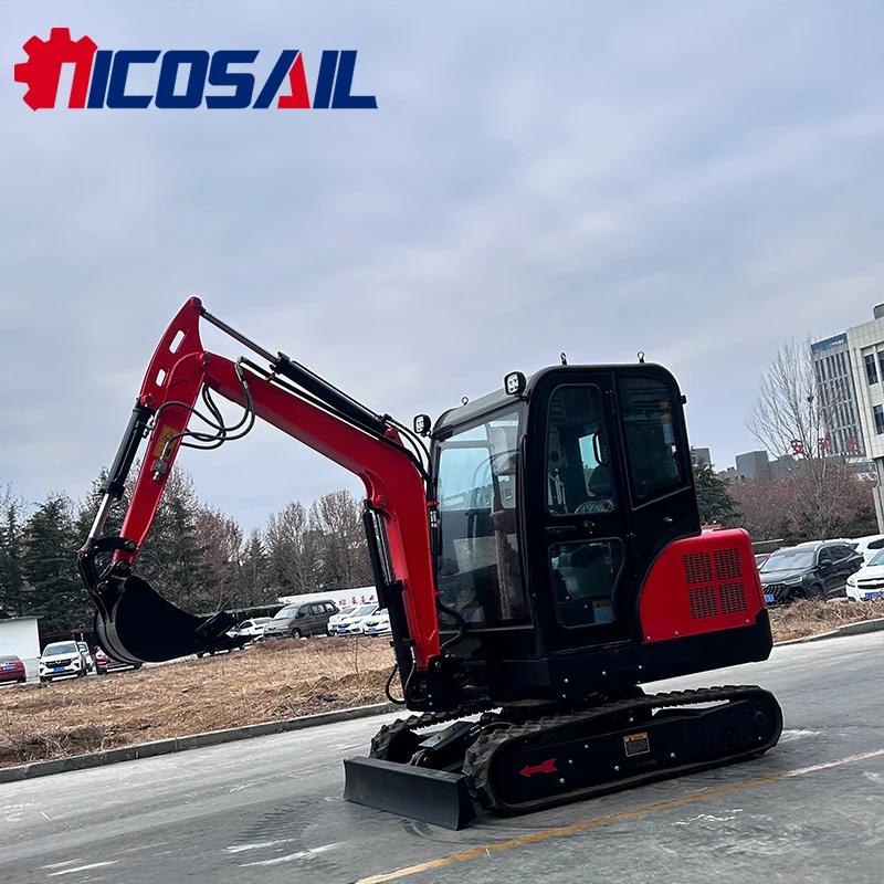 CE Euro 5 Mini Excavator 3 Ton Small Digger Machine with Hydraulic System for European Construction Market